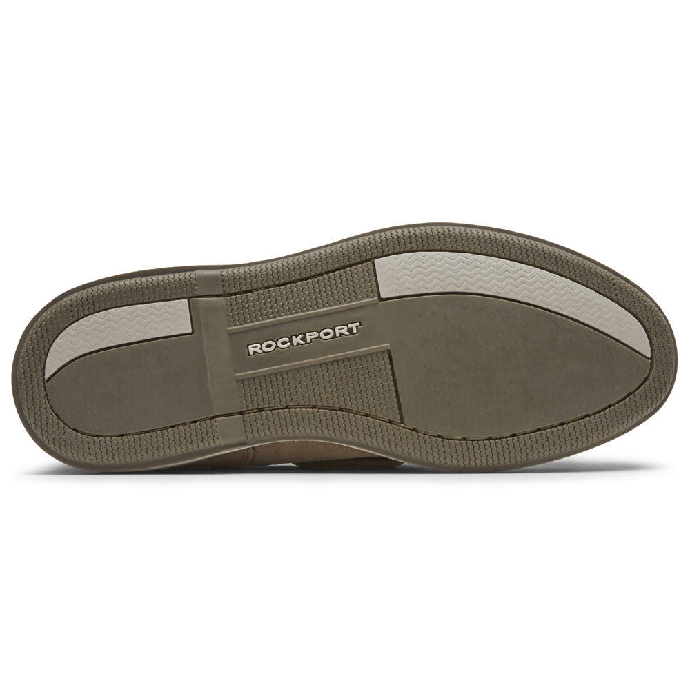 Rockport Singapore Mens Boat Shoes - Perth Grey - KV5907628